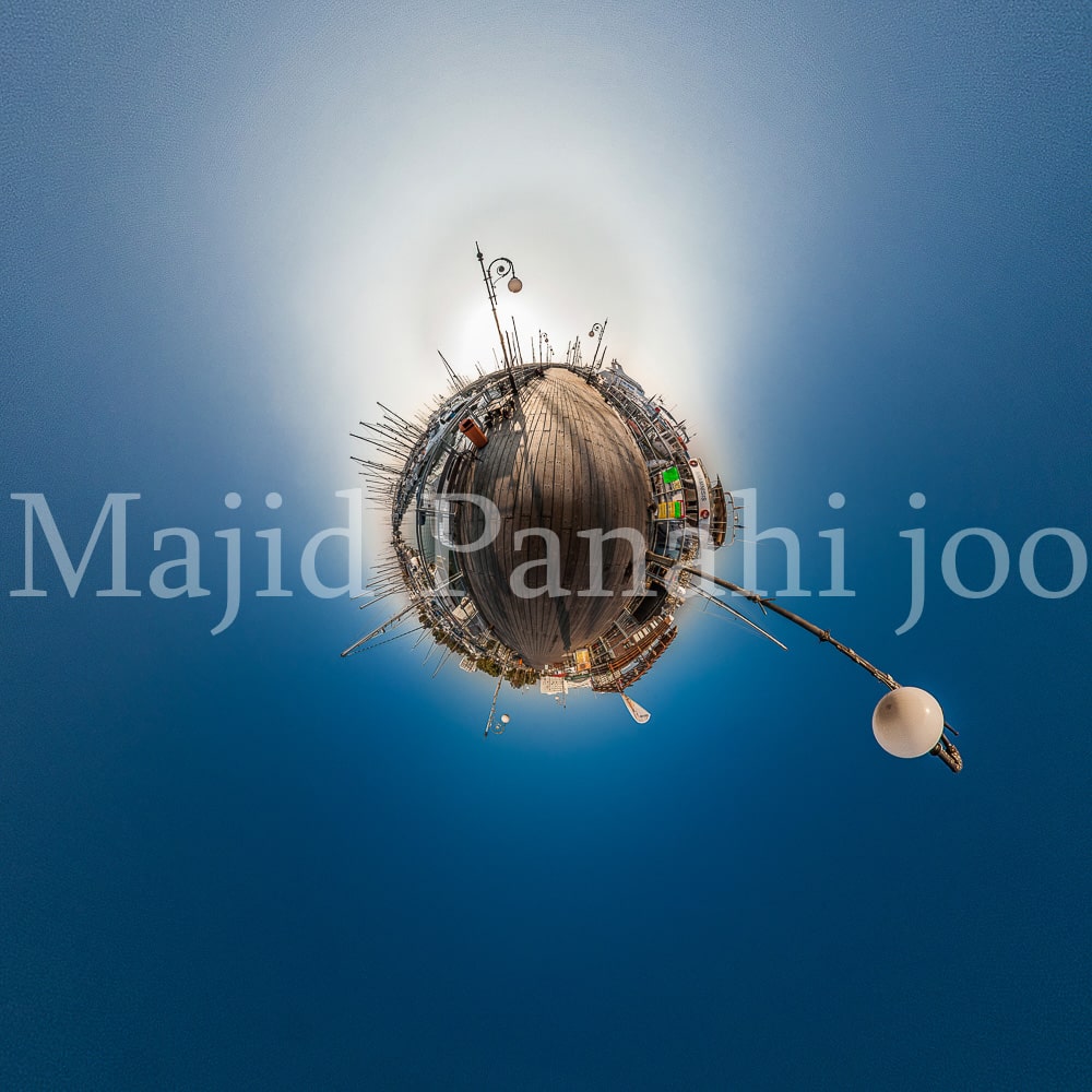 اسکله تفریحی لارناکا عکاسی 360 درجه عکاسی سیاره کوچک توسط مجید پناهی جو